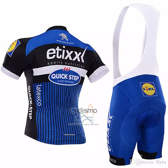 Etixx Quick Step Ropa Ciclismo Culotte Corto 2018 Mangas Cortas Azul